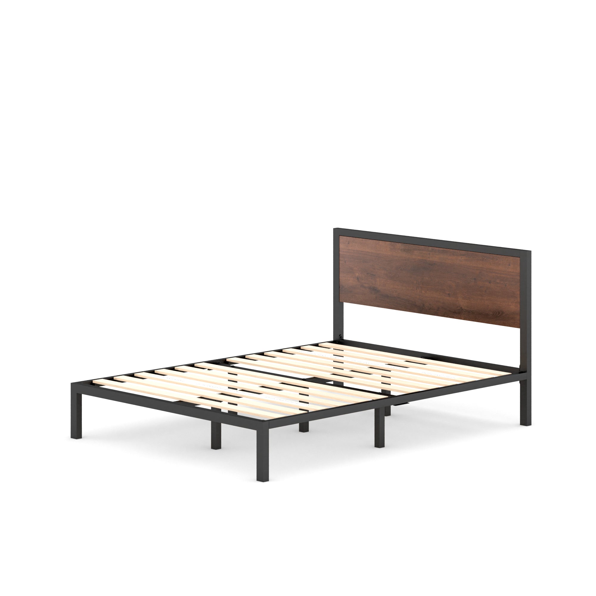 Mory Metal and Wood Bed Frame