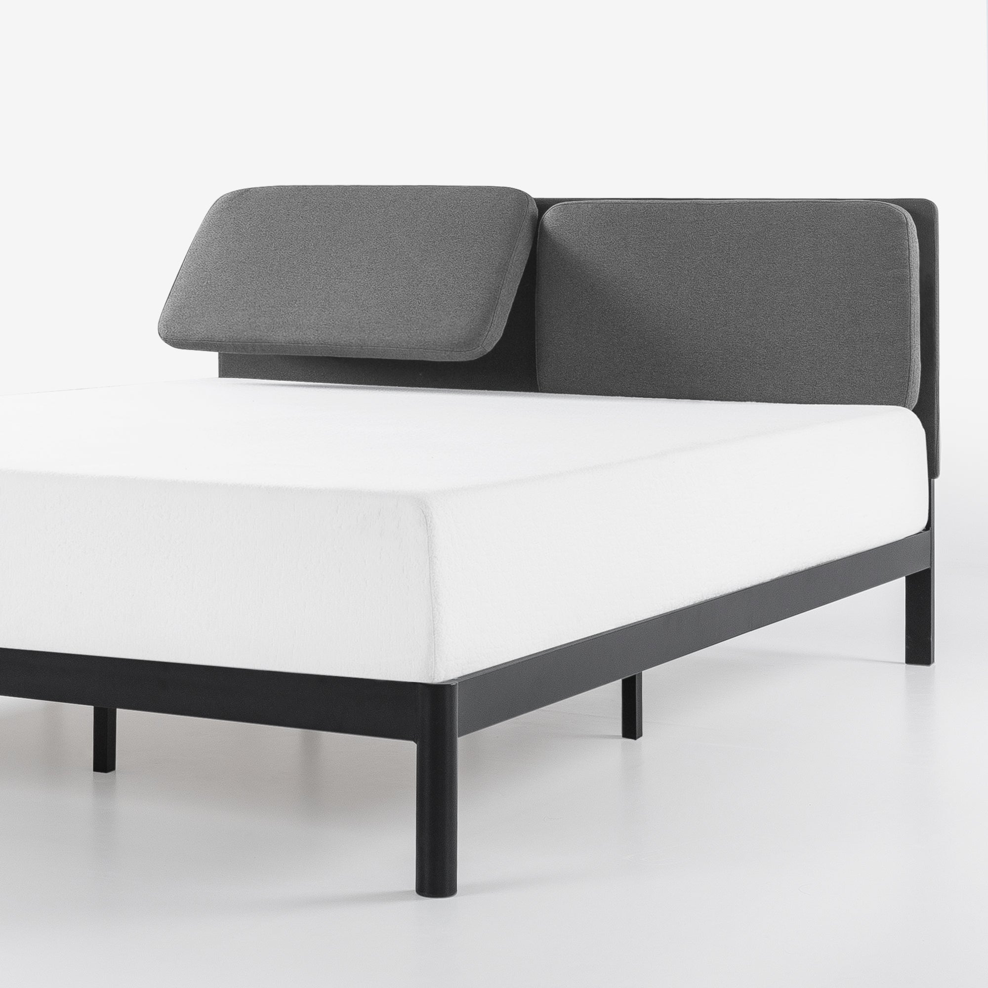 Avery Metal Bed Frame with Reclining Headboard Zinus